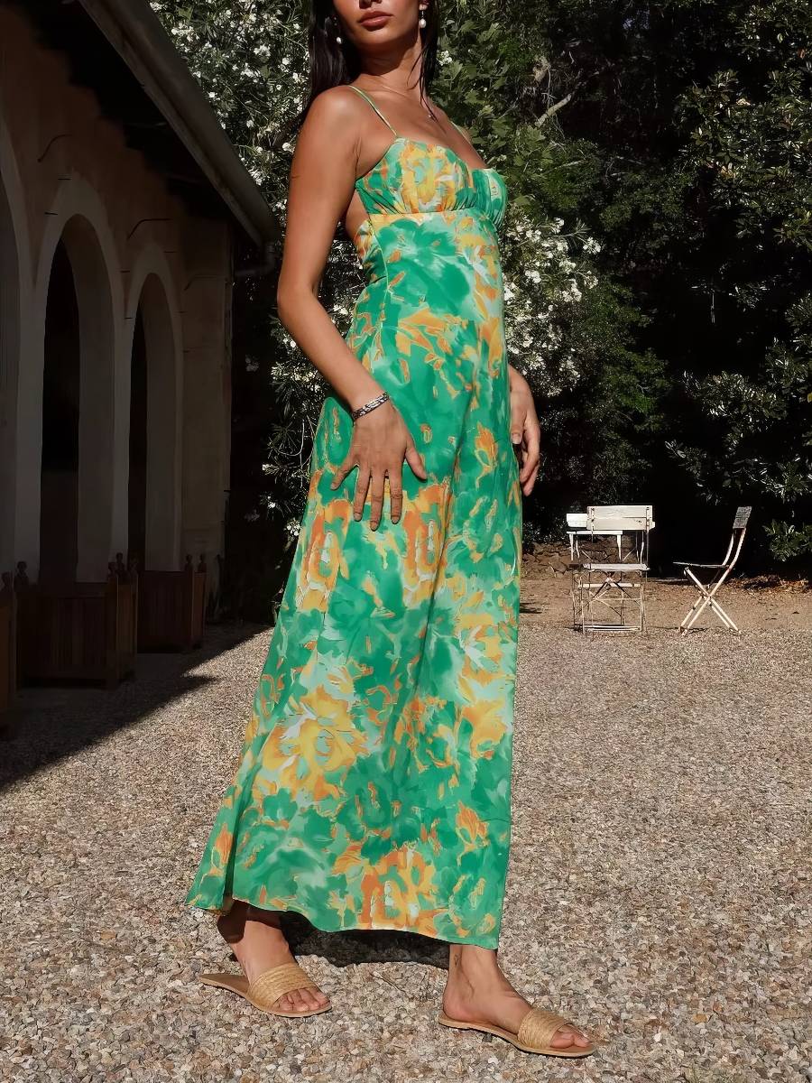 Robe Jaune Et Verte​