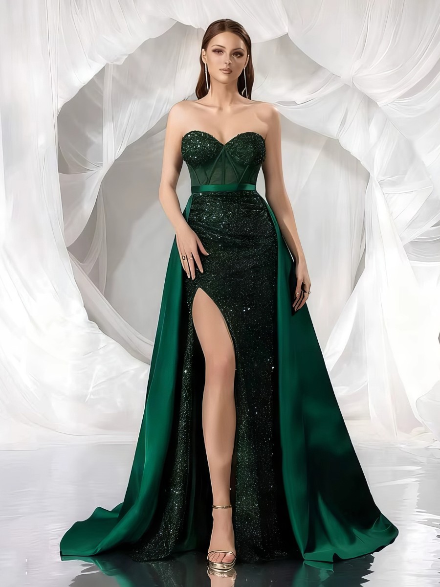 Robe Noir Et Vert​