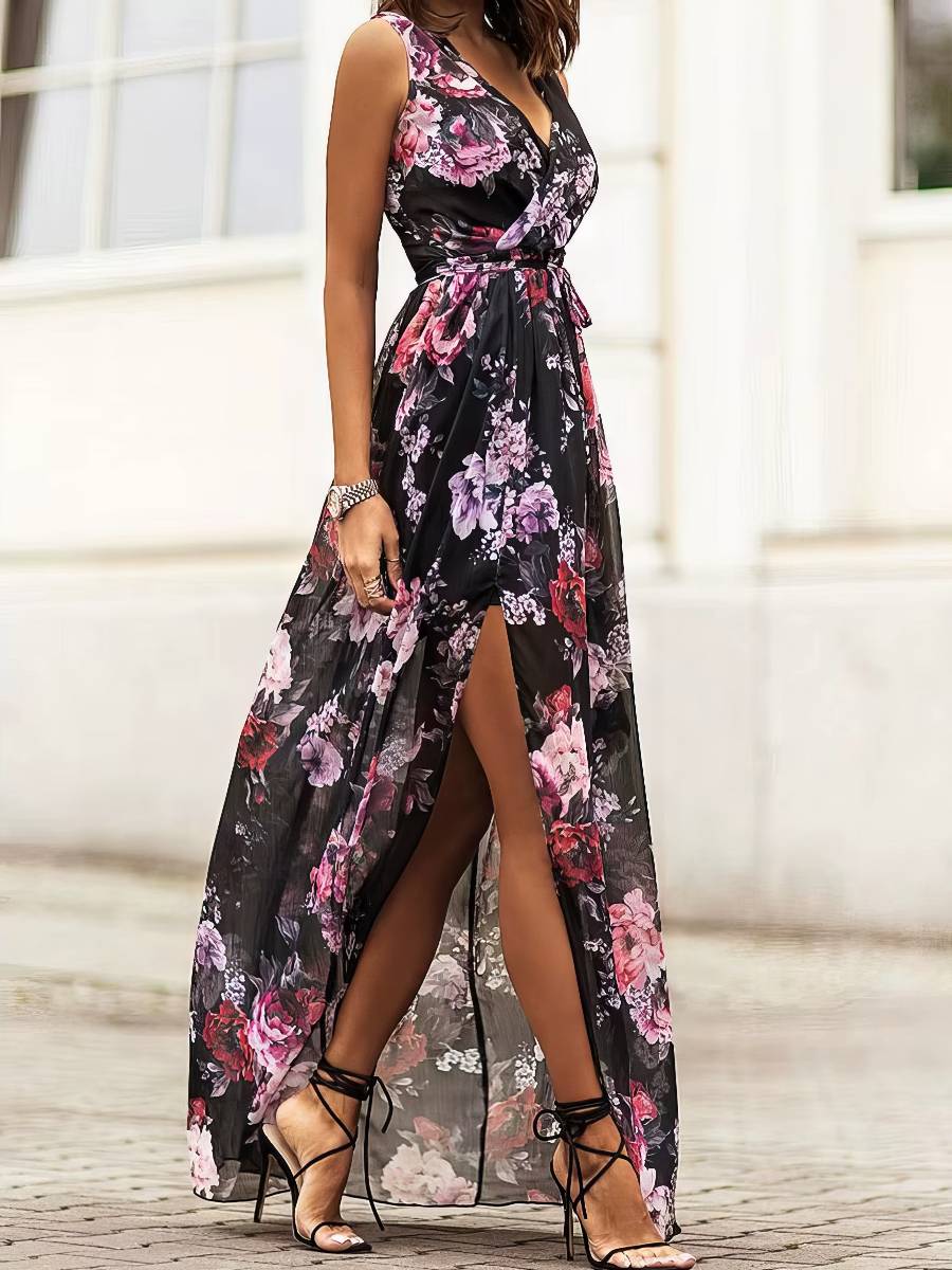 Robe Noir Et Violet​