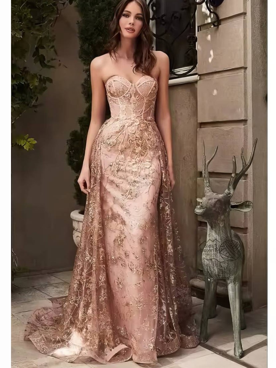 Robe Rose Et Doré​