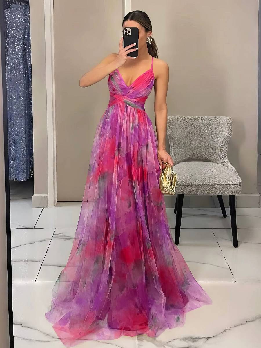 Robe Rose Et Violet​