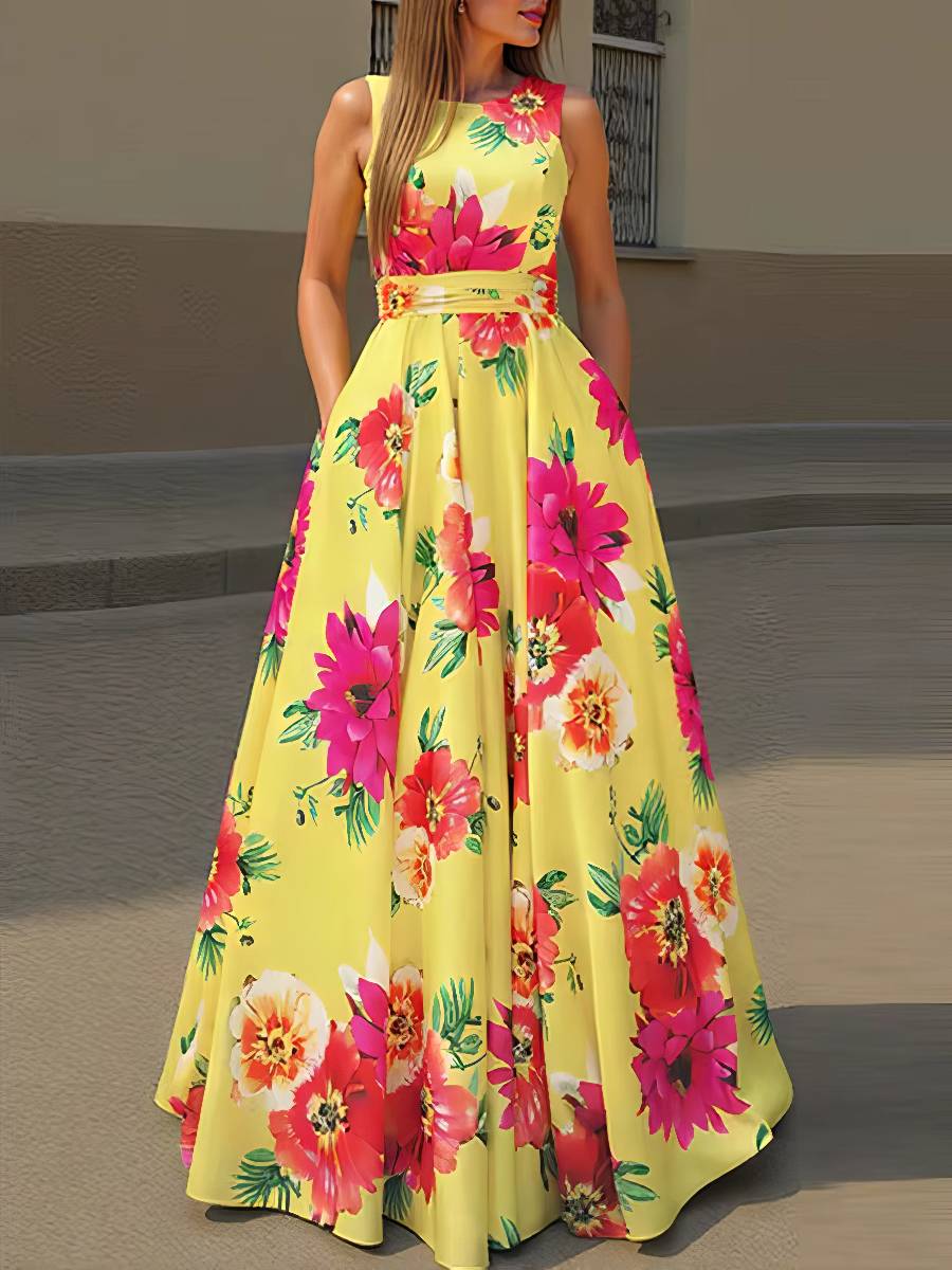 Robe Rouge Et Jaune​